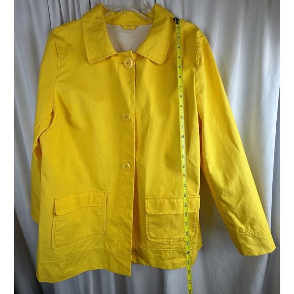 Old Navy Three Button Raincoat, Canary Yellow, Sz: L, 60-00 - Picture 11 of 16